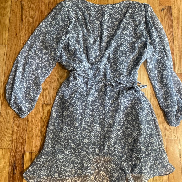 Abercrombie & Fitch Blue Floral Mini Dress - Picture 2 of 4